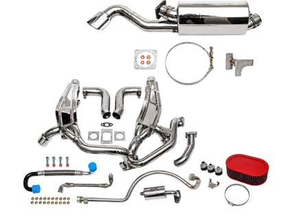 Sport Performance Package with Single Oval Outlet Tailpipe. Porsche 911 turbo Flatnose - 93011103806, 93021103301, 93021103304